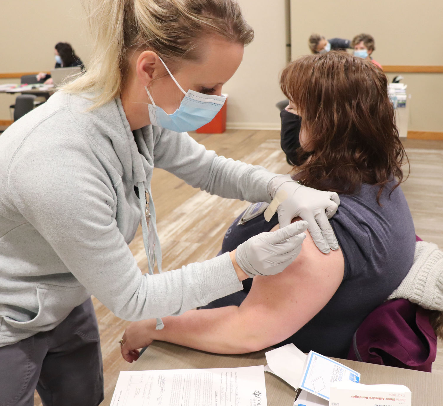Heather Elton Vaccine Shot